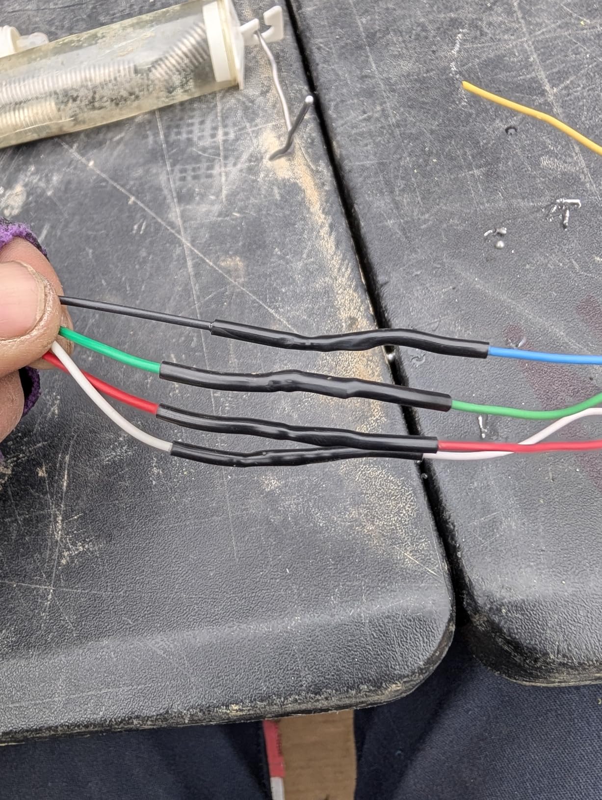 5:1 Heat Shrink Tubing Kit 500 PCS, Industry-Leading 5:1 Ratio Shrink Wrap Tubing Adhesive Lined, Heat Shrink Wire Connectors, Marine Grade Dual Wall, Waterproof Electrical Wire Tube Connectors(Black) customer photo 2