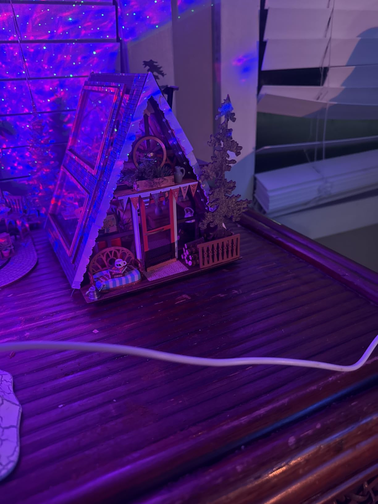 DIY Miniature House Kits A-Frame Cabin, Tiny House Mini House Building Kit for Teens, DIY Crafts for Adults customer photo 1