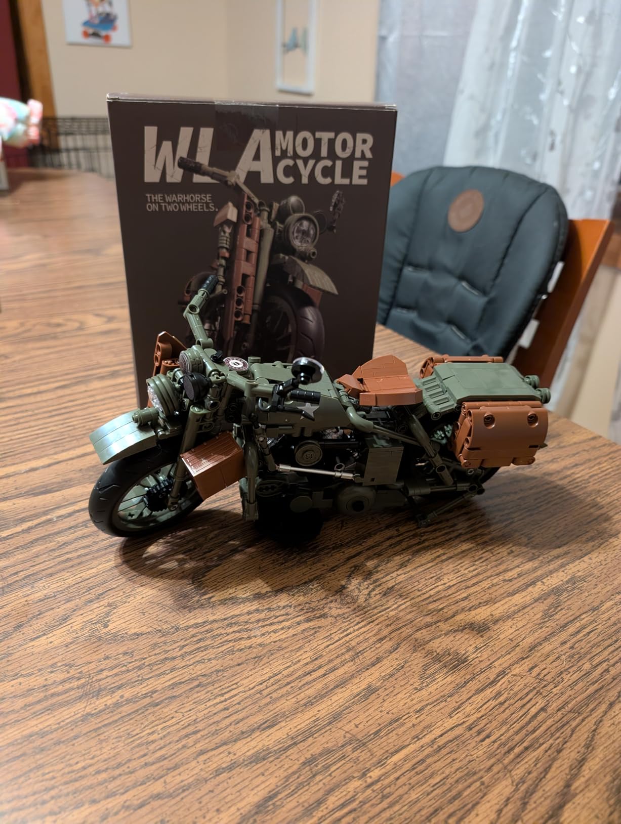 Nifeliz WLA Motorcycle Building Set, NF10333 | Classic Military Bike Model customer photo 1