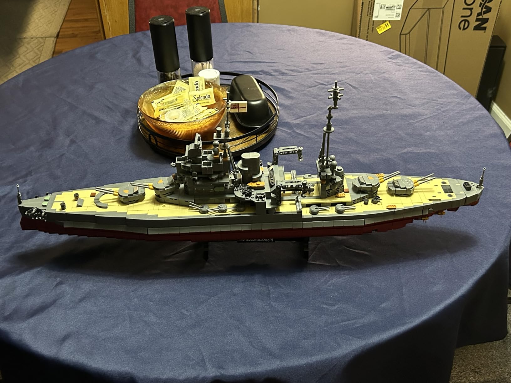 Military Series World War II Battleship Building Kit, 2277 Pcs Queen Elizabeth Class Battleship Compatible with Lego Military Army Set customer photo 2