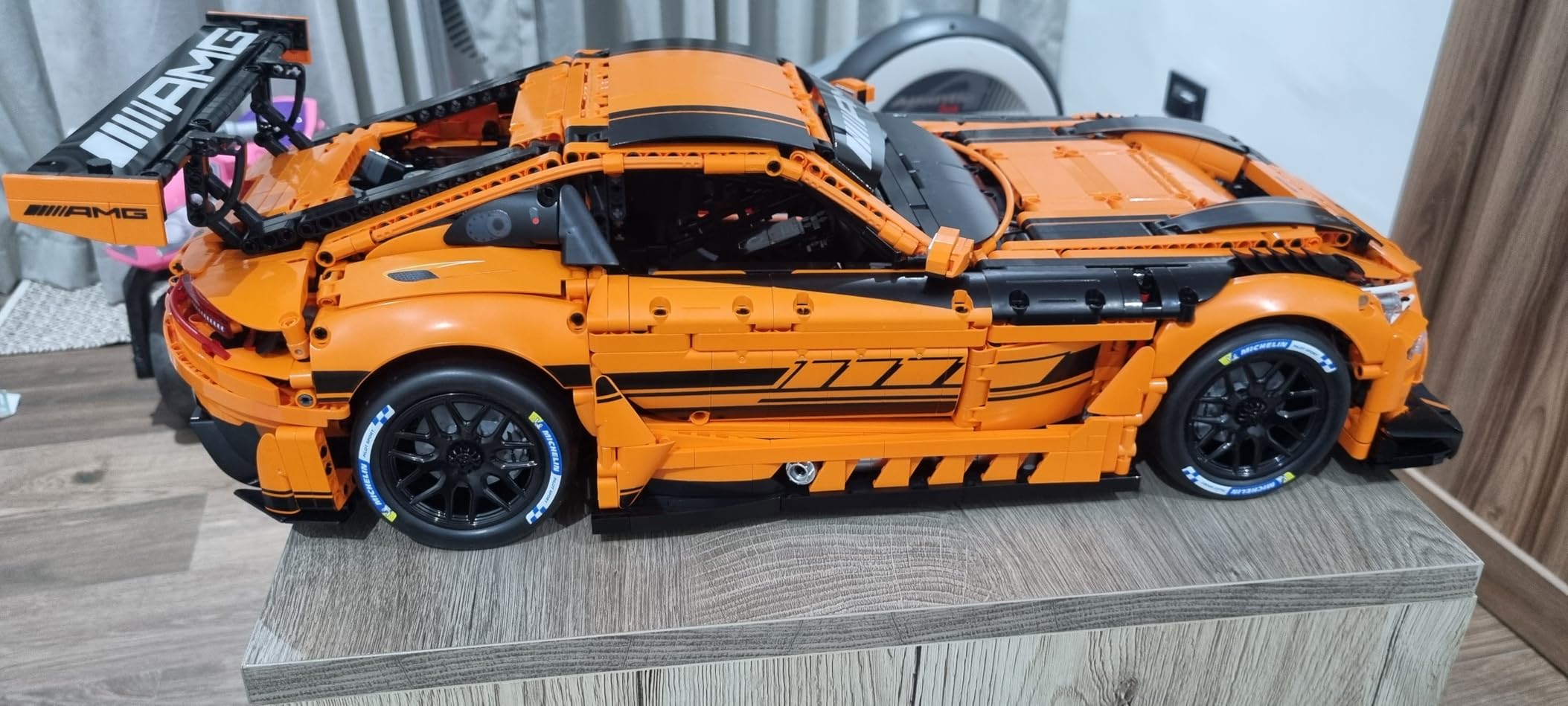CaDA Master C64008W Mercedes-AMG GT3 Building Set, 1:8 Scale - 5466 PCS Officially Licensed Supercar Model, Large Race Car Building Blocks Kit for Adults & Teens customer photo 2
