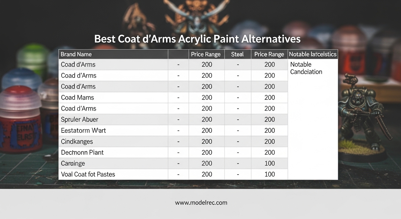 Best Coat d'Arms Acrylic Paint Alternatives