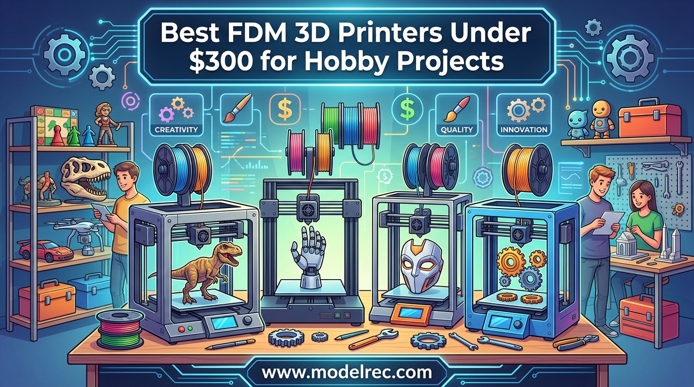 Best FDM 3D Printers Under $300 for Hobby Projects