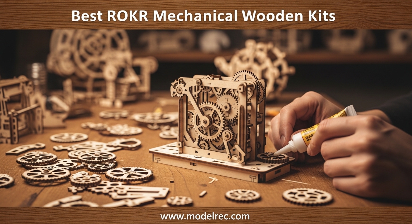 Best ROKR Mechanical Wooden Kits
