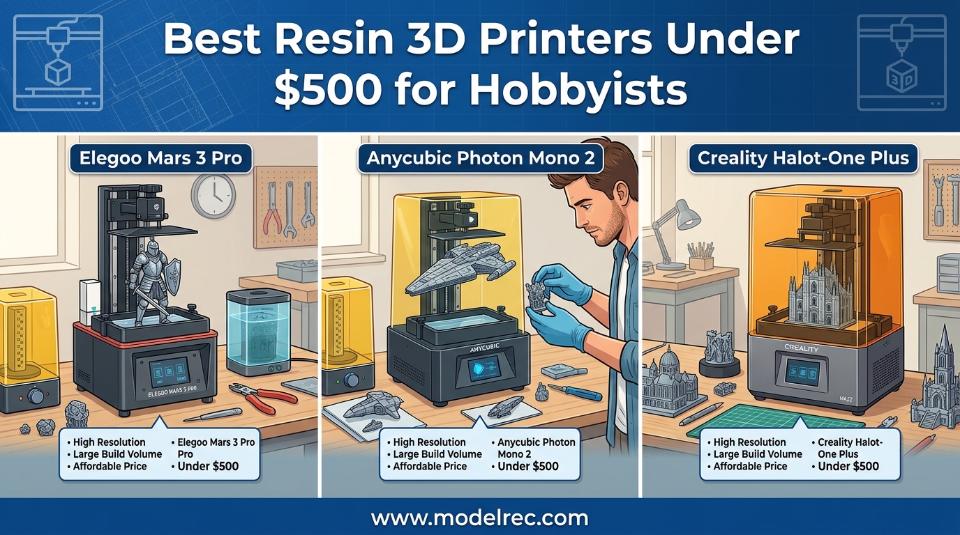 Best Resin 3D Printers Under $500 for Hobbyists
