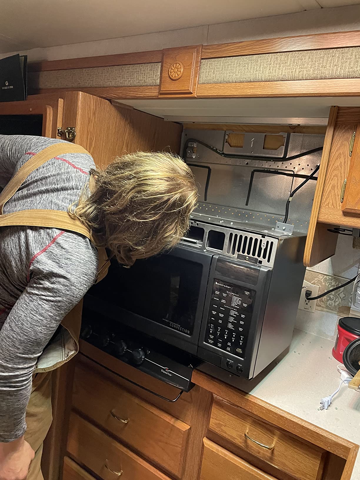 Sharp R1874T 1.1 cu. ft. 850W Over-the-Range Convection Microwave Oven, Stainless Steel customer photo 2