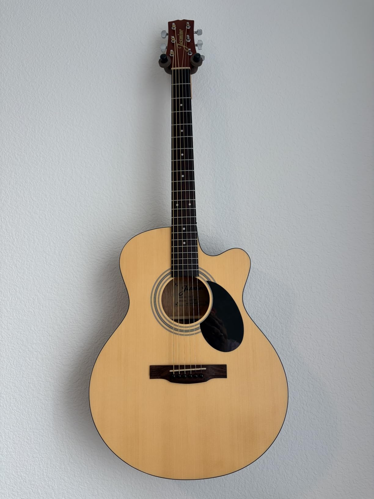 Jasmine S34C Orchestra Acoustic Guitar, Spruce Top, Sapele Back & Sides, Advanced X Bracing, Venetian Cutaway, Slim Neck, 25.5