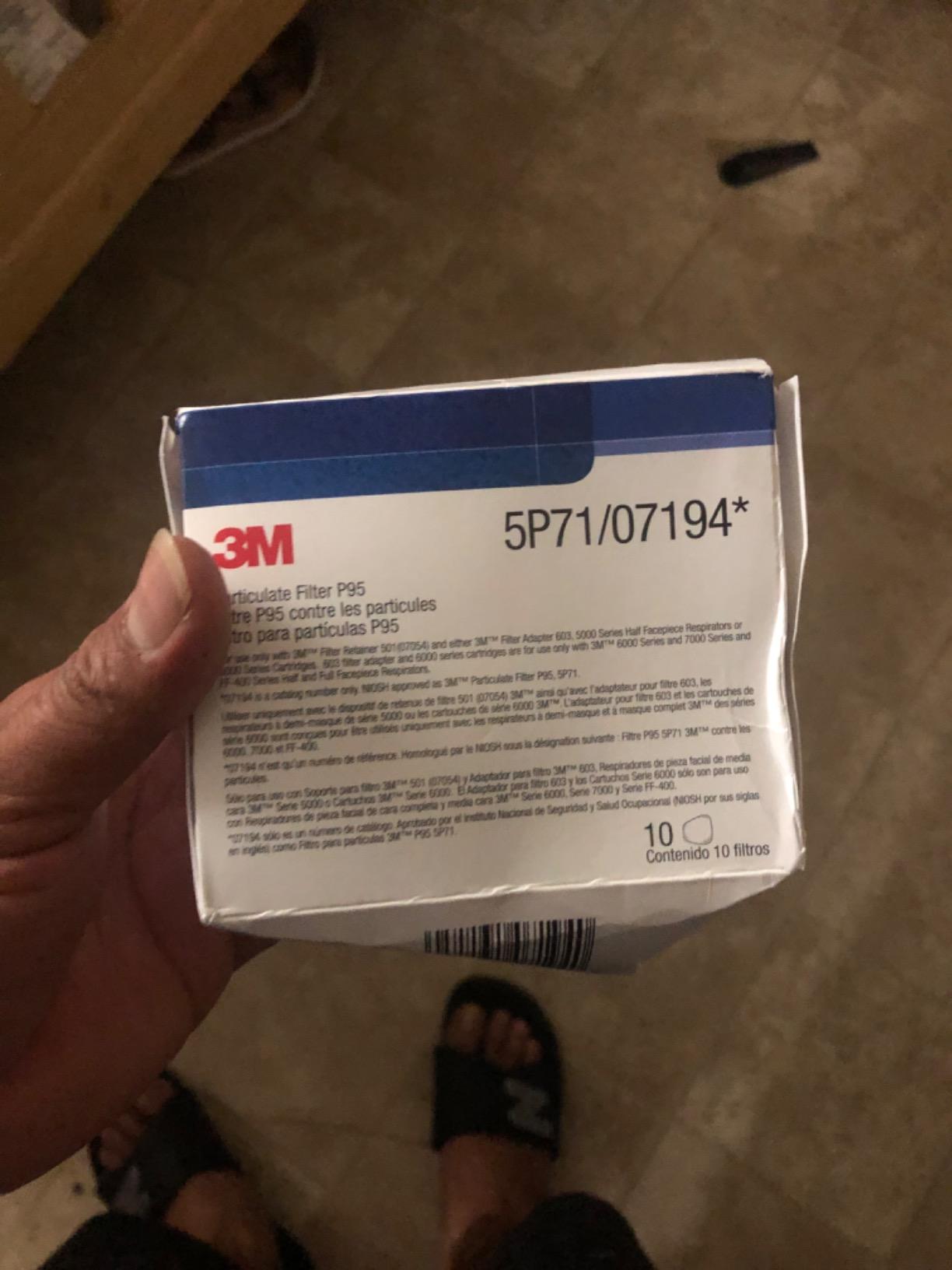 3M Respirator Filter Replacement 5P71, 5 Pairs, P95, Must Be Used with 3M 5000 Respirators or 3M Cartridges 6000 Series customer photo 2
