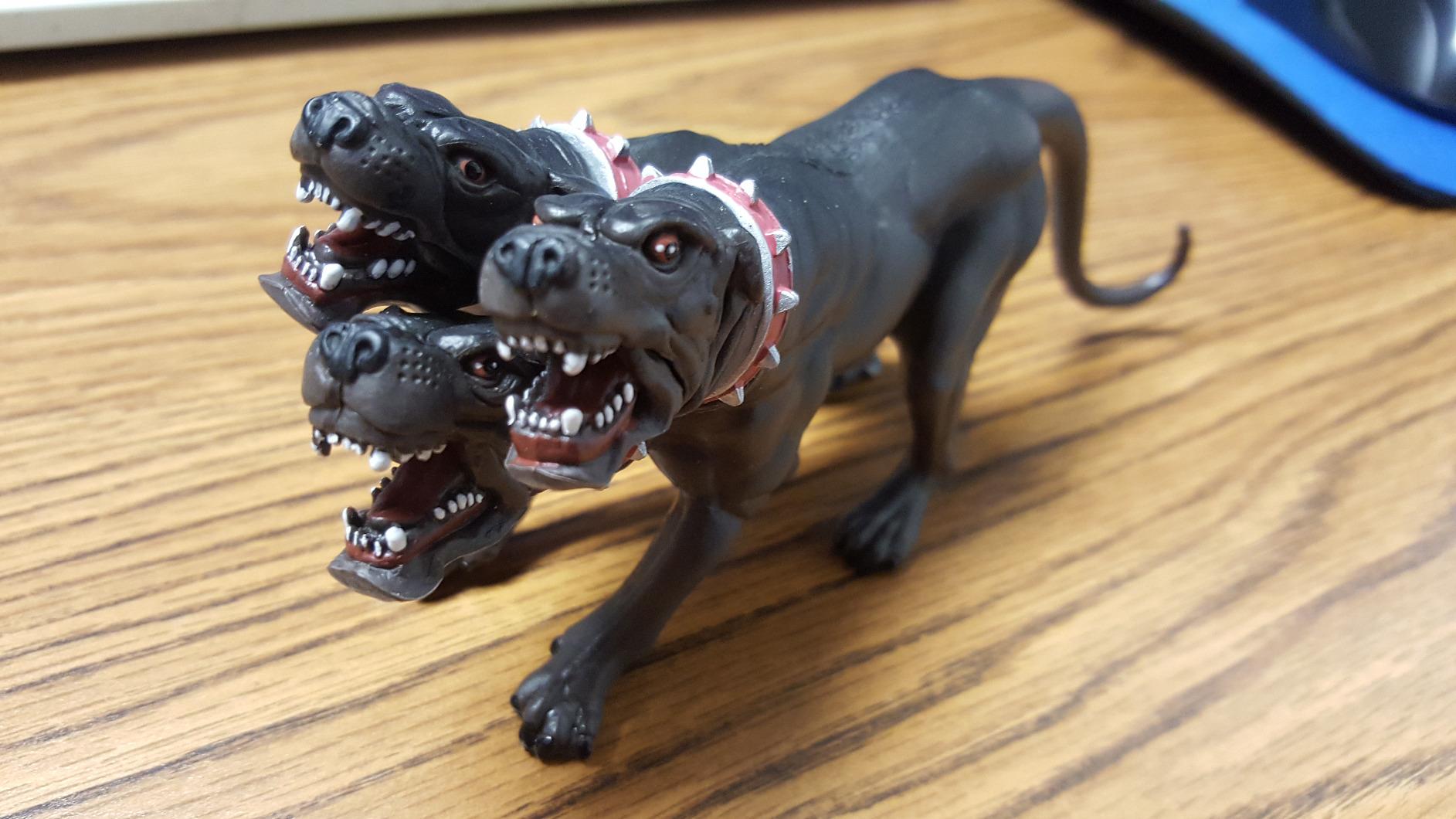 Papo - Realistic Cerberus Figure - Ages 3+ - Fantasy & Medieval Collection - Creative Play Legendary Creature - Gift Idea Toy for Girls and Boys customer photo 2
