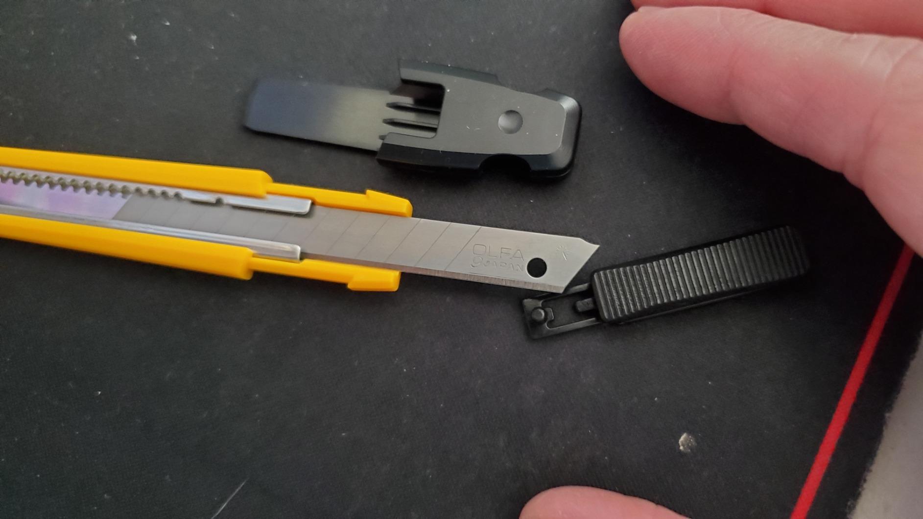 OLFA 9mm Slide Lock Utility Knife (A-1) - Multi-Purpose Retractable Precision Knife w/ Snap-Off Blade, Replacement Blades: Any OLFA 9mm Blade customer photo 1