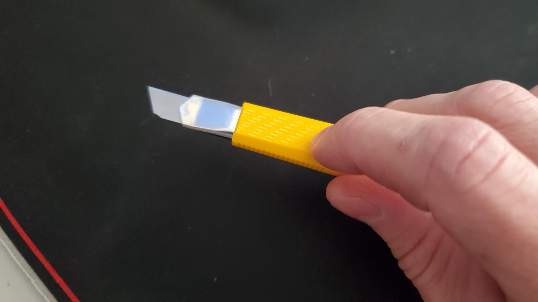 OLFA 9mm Slide Lock Utility Knife (A-1) - Multi-Purpose Retractable Precision Knife w/ Snap-Off Blade, Replacement Blades: Any OLFA 9mm Blade customer photo 2