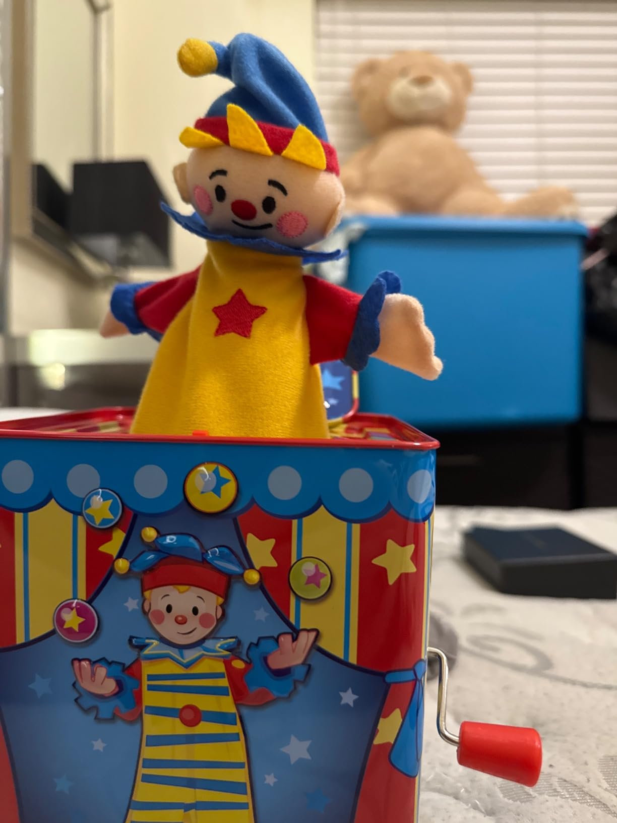 Silly Circus Jack in the Box - Classic Children's Musical Toy - Colorful Embossed Tin Box and Friendly Plush - Age 18 months and Up customer photo 1