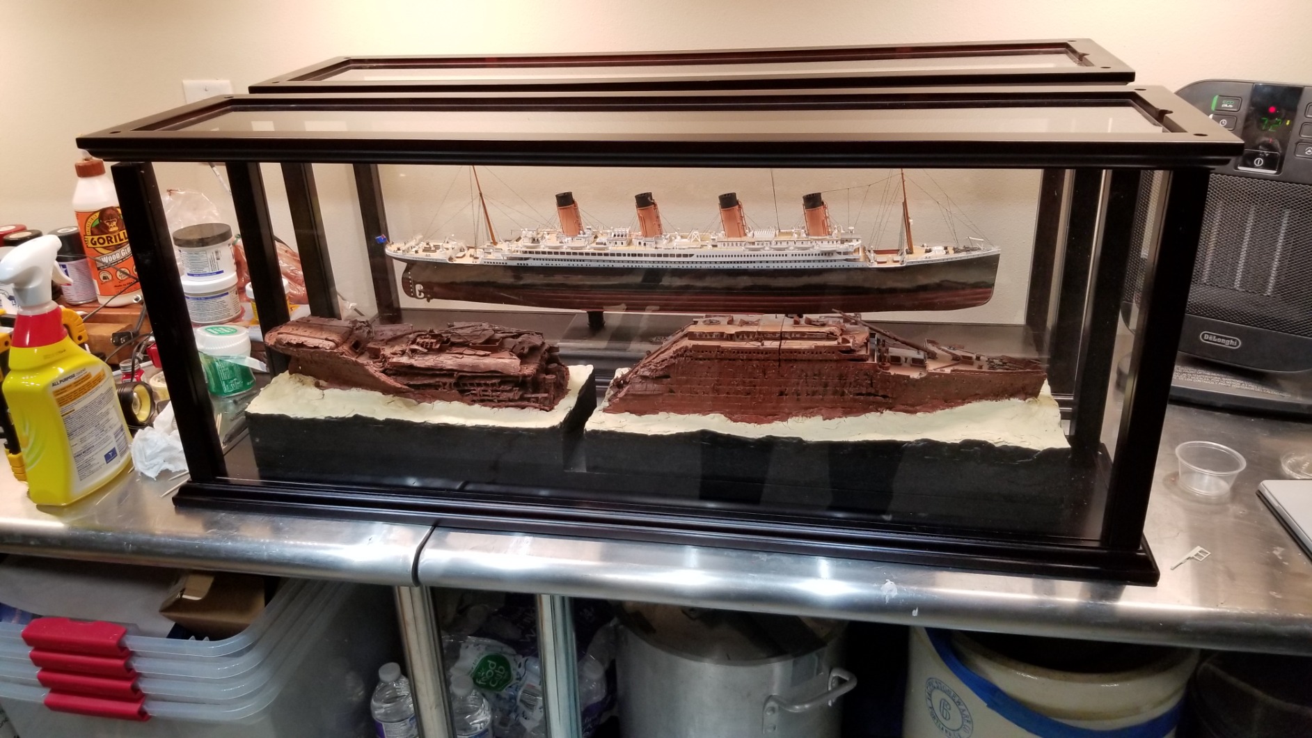 Old Modern Handicrafts Display Case for Cruise Liner -with Plexiglass Panels - Maximum Inside Dimension of 35.5 L x 7.12 W x 13.5 H inches customer photo 2