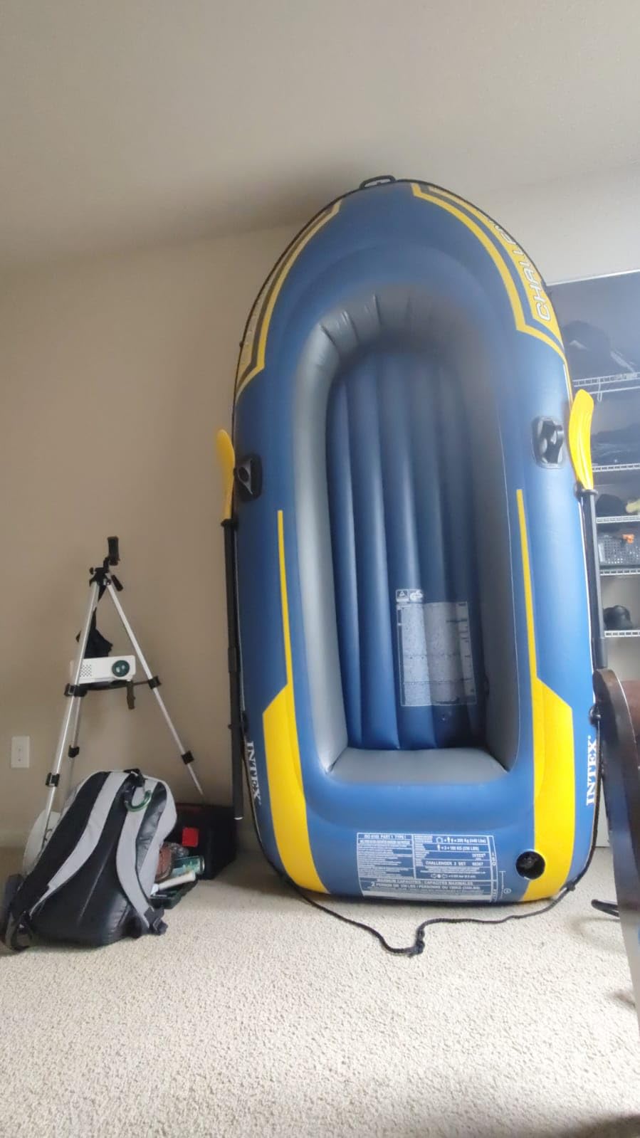 INTEX Challenger 2 Inflatable Boat Set: Includes Deluxe 48in Boat Oars and High-Output Pump customer photo 2
