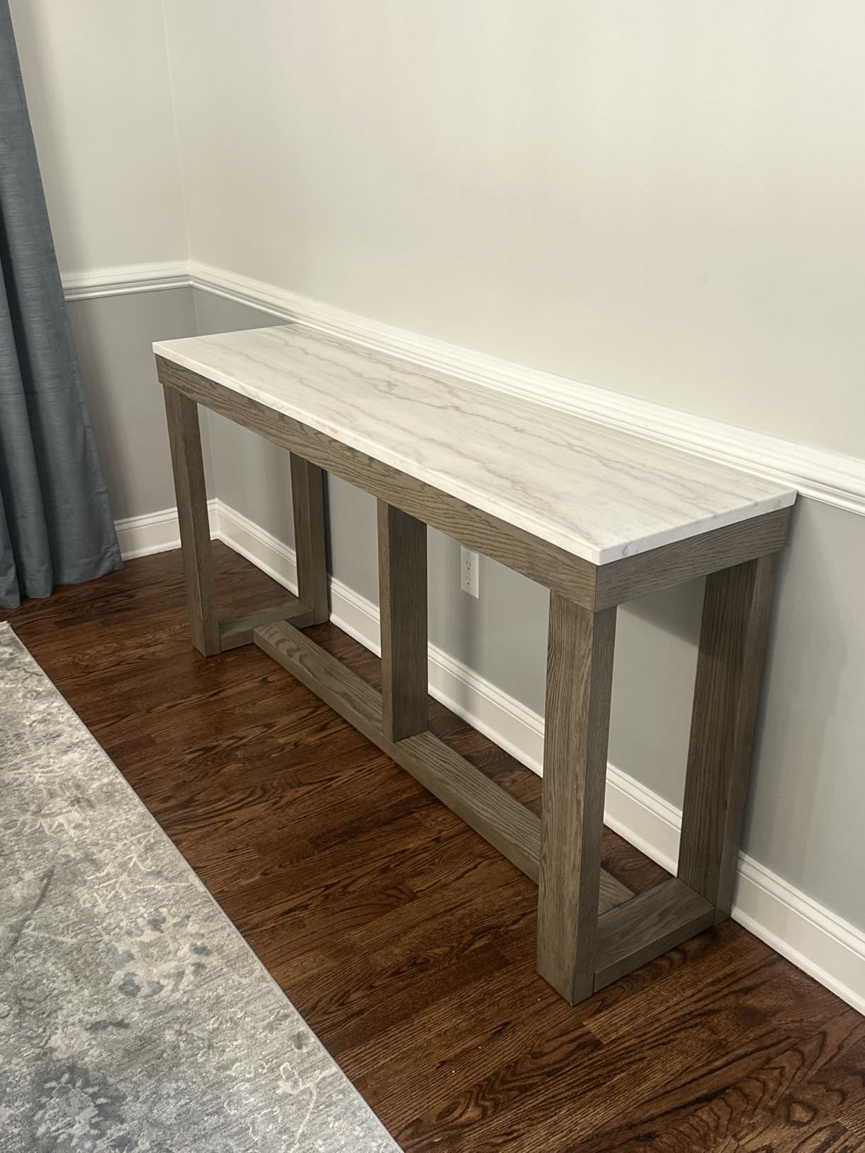 Signature Design by Ashley Watson Mid-Century Rectangular Sofa Table, Dark Brown customer photo 1