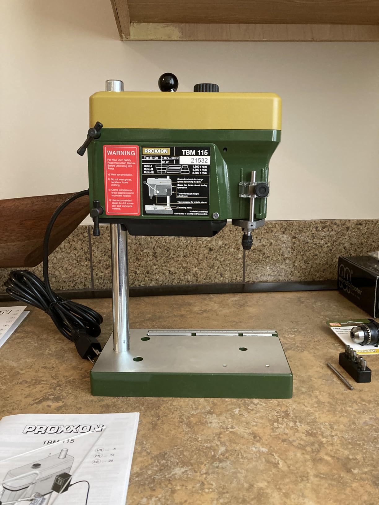 PROXXON Precision Bench Drill Press TBM 115 customer photo 1