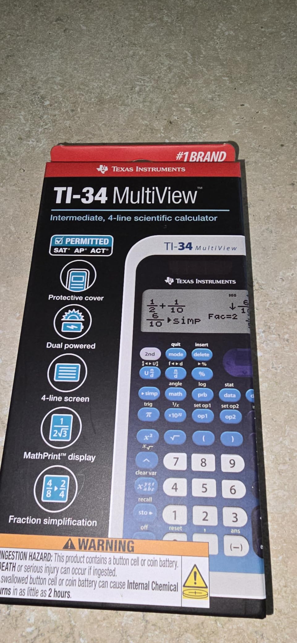 Texas Instruments TI-34 MultiView Scientific Calculator customer photo 1