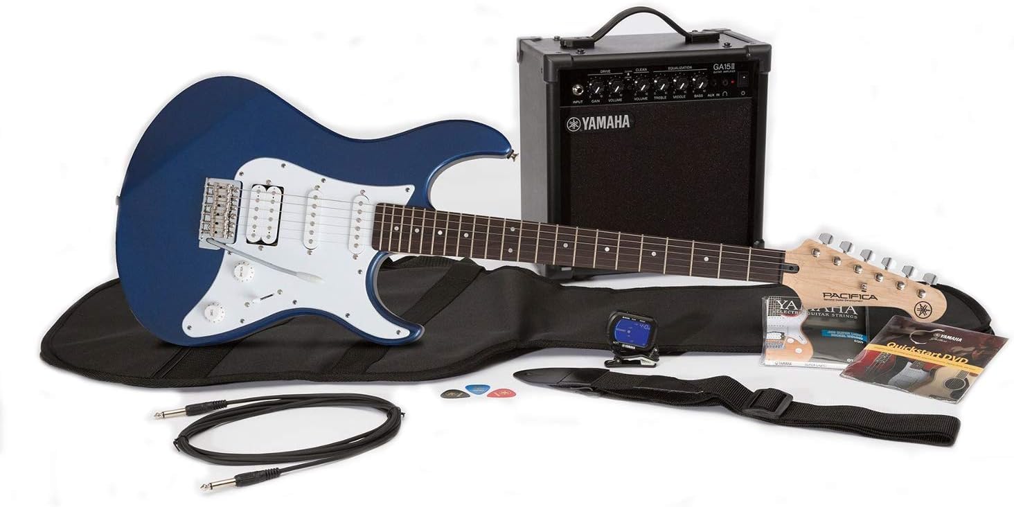 Yamaha GigMaker EG Electric Guitar Pack with Amplifier, Gig Bag, Tuner, Cable, Strap and Picks - Metallic Blue customer photo 1