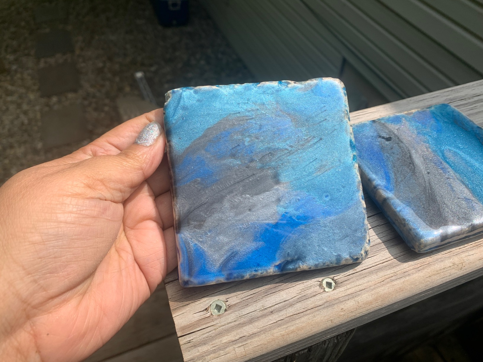 Varathane 241352 Super Glaze Pour On High Gloss Epoxy Finish and Preservative Kit, Quart, Crystal Clear customer photo 1