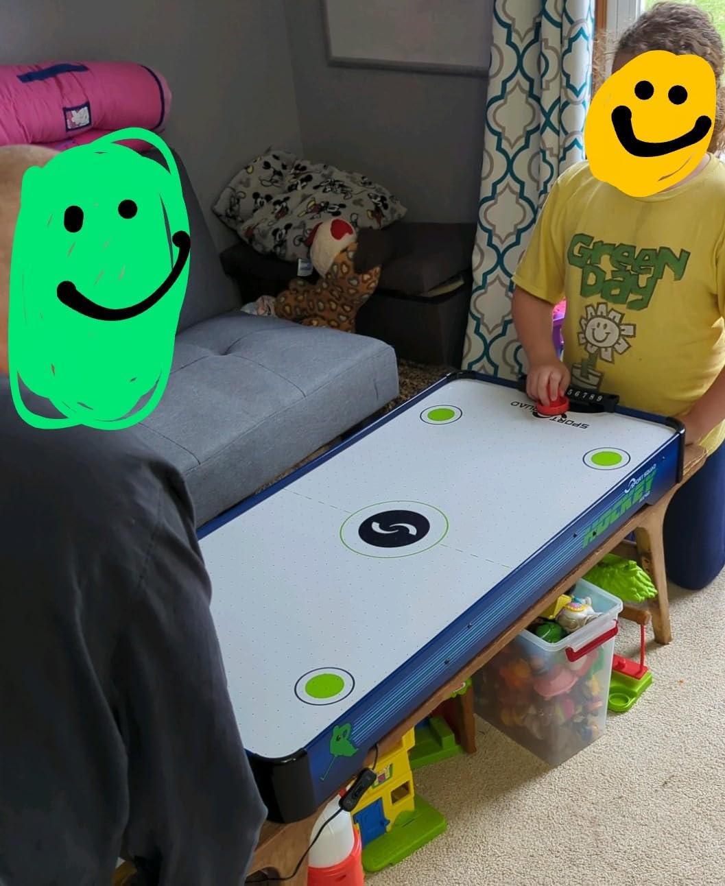 Sport Squad HX40 40 inch Table Top Air Hockey Table for Kids and Adults - Electric Motor Fan customer photo 2
