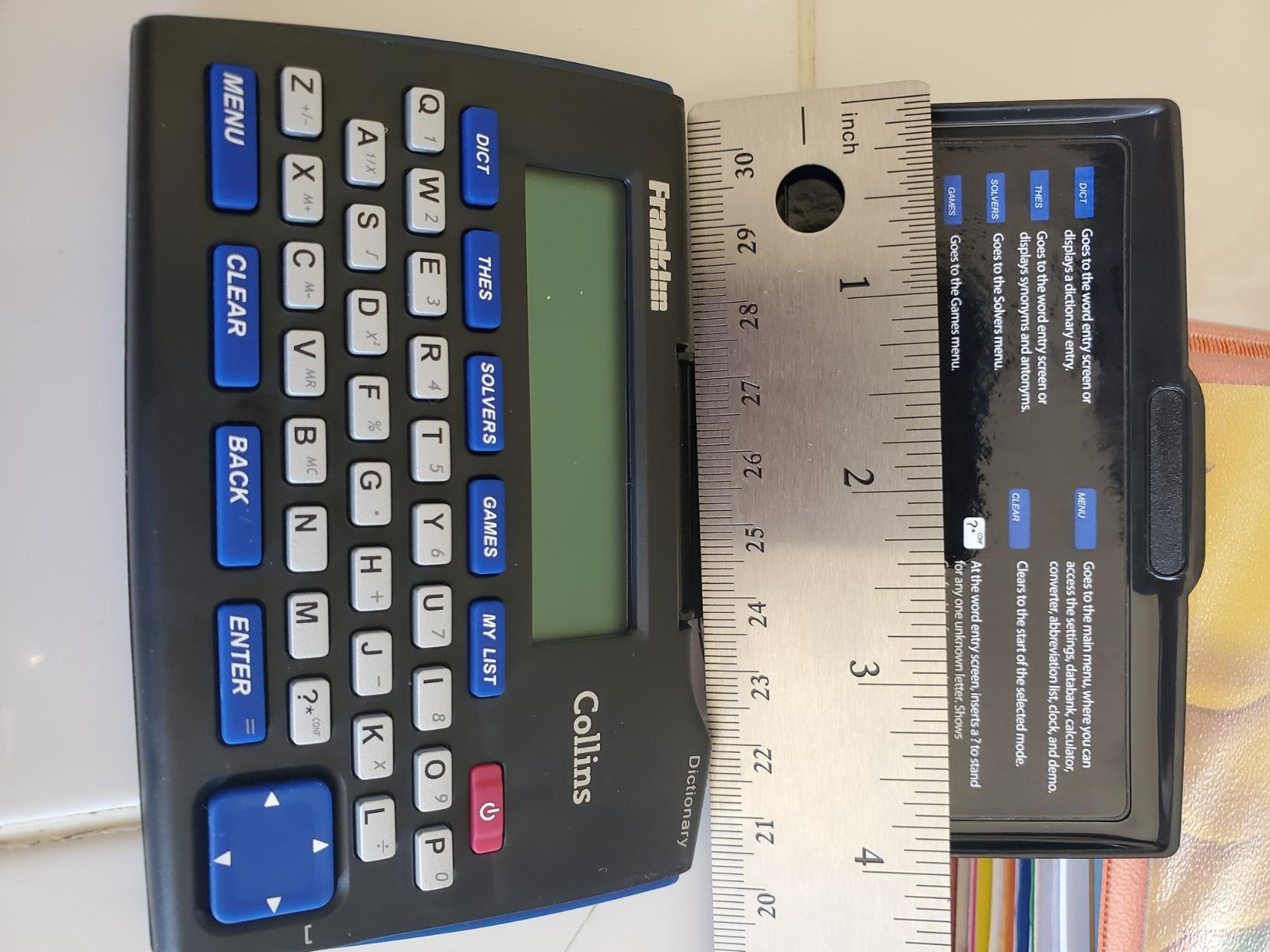 Franklin Collins English Digital Dictionary Express Edition - Your Language Companion with Thesaurus, Games, Converters with Synonyms and Antonyms - Electronic customer photo 2