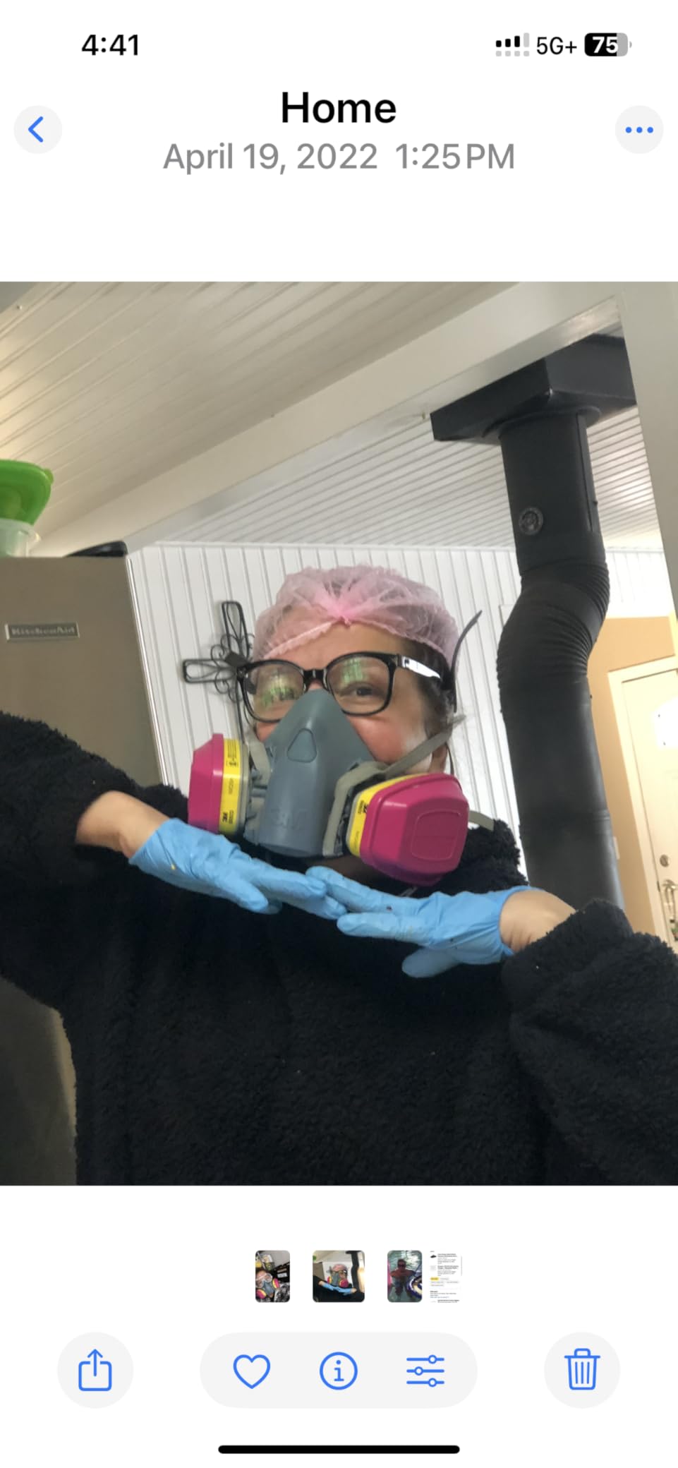 3M P100 Respirator Cartridge/Filter 60923, 1 Pair, NIOSH Approved, Helps Protect Against Organic Vapors, Acid Gases, and Particulates, Magenta, Yellow customer photo 2