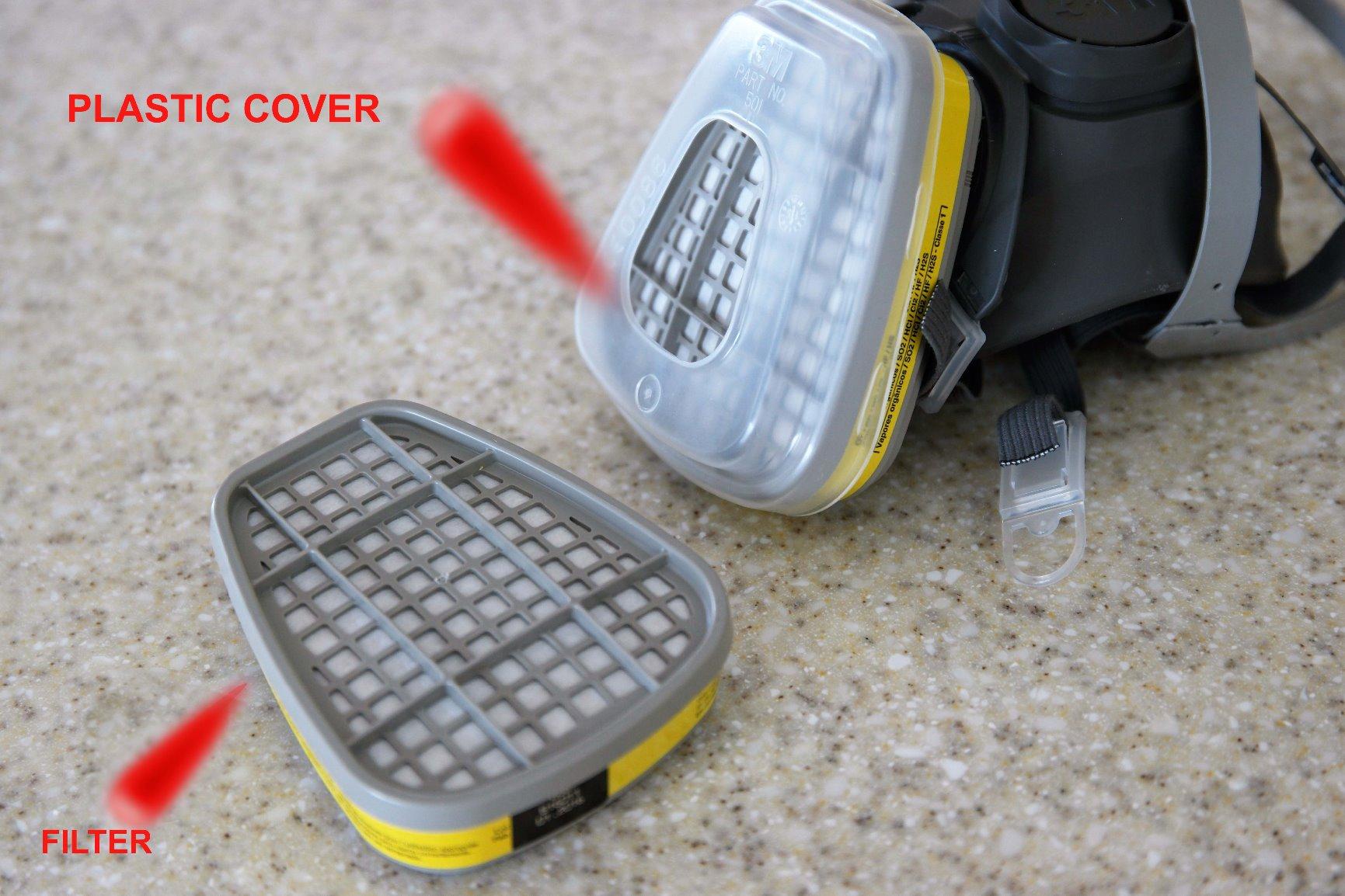 3M Respirator Cartridge 6006, 1 Pair, Helps Protect Against Organic Vapors, Acid Gases, Ammonia, Methylamine or Formaldehyde customer photo 2