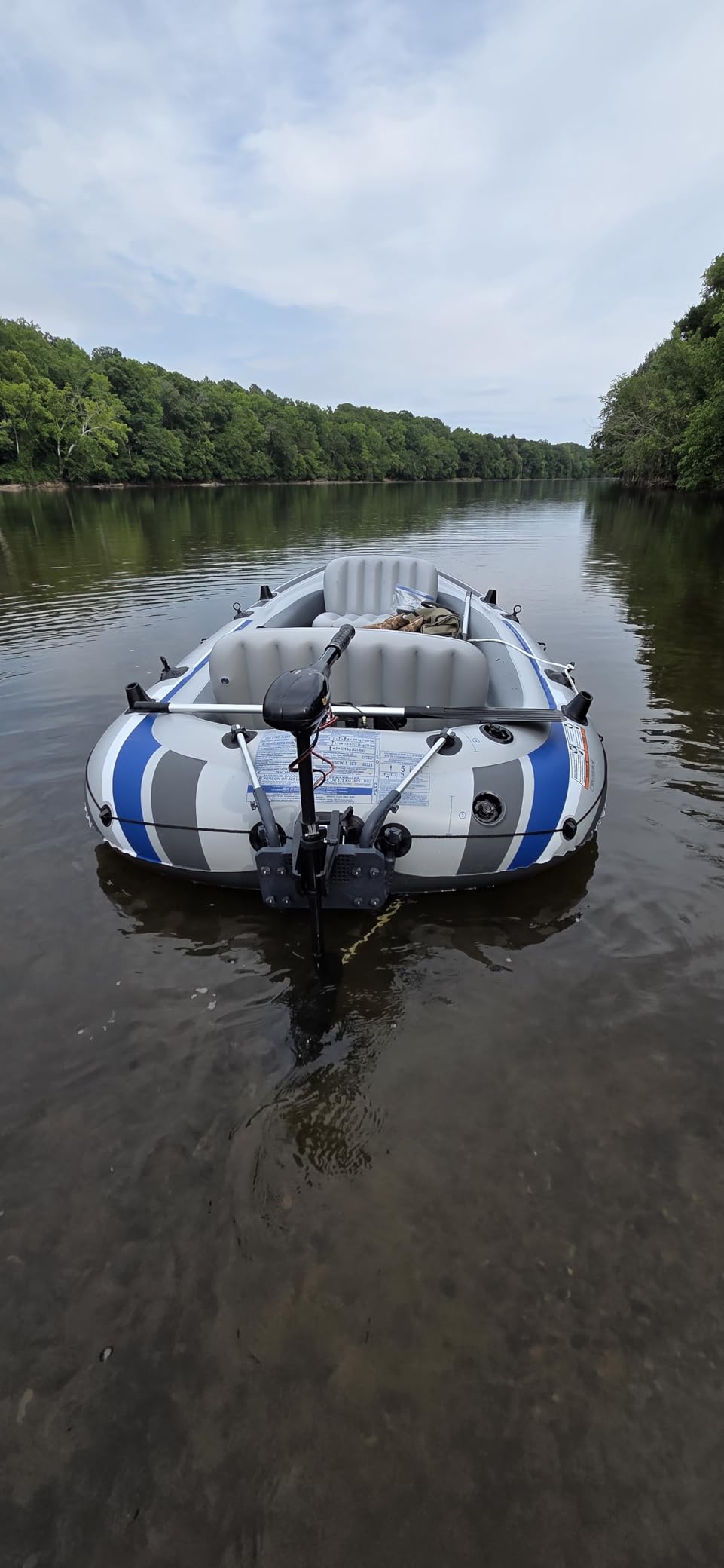 Intex Excursion 5 Person Inflatable Boat, Water Fishing River Raft Set w/ Oars - Large 1,300 Lb Capacity Portable Blow-Up 5 Seater Raft for Adults customer photo 2
