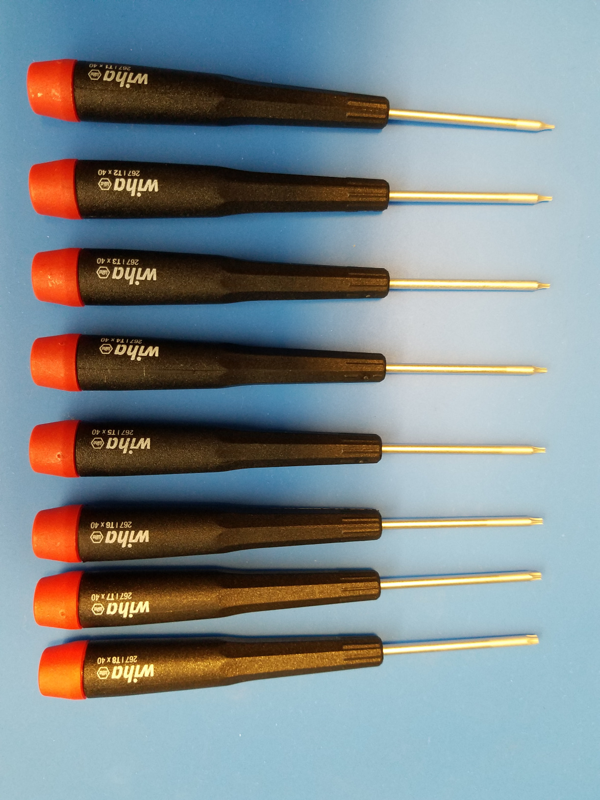 Wiha 26791 Precision Torx T1-T8 Set, 8-Piece,(Red, Black) customer photo 1