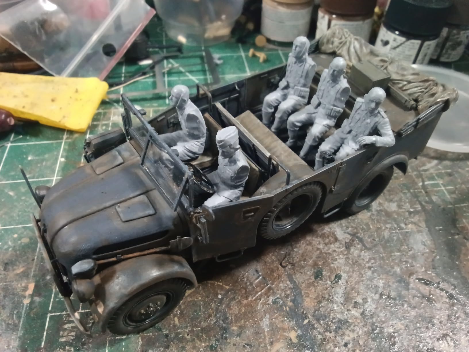 Master Box WWII German Infantry Off The Road Vehicle Riders (6) Figure Model Building Kits (1/35 Scale) customer photo 1