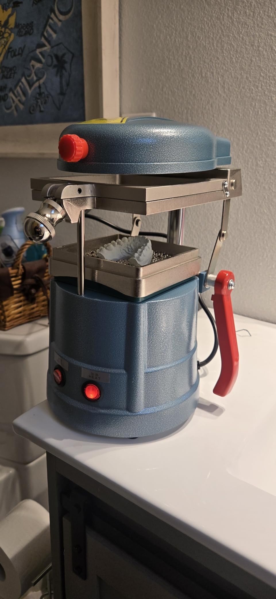 Laboratory Dental Vacuum Forming Molding 110V Machine Lab Maquina Ferulas dentQ customer photo 1