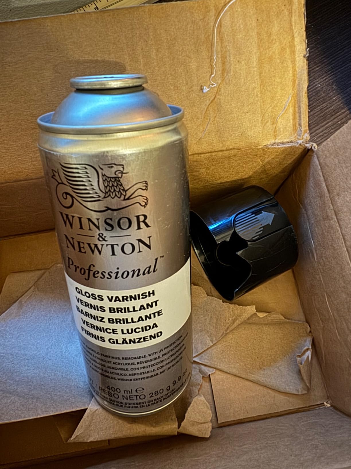 Winsor & Newton Professional Artists' Aerosols, Picture Varnish, Gloss, 400ml customer photo 2