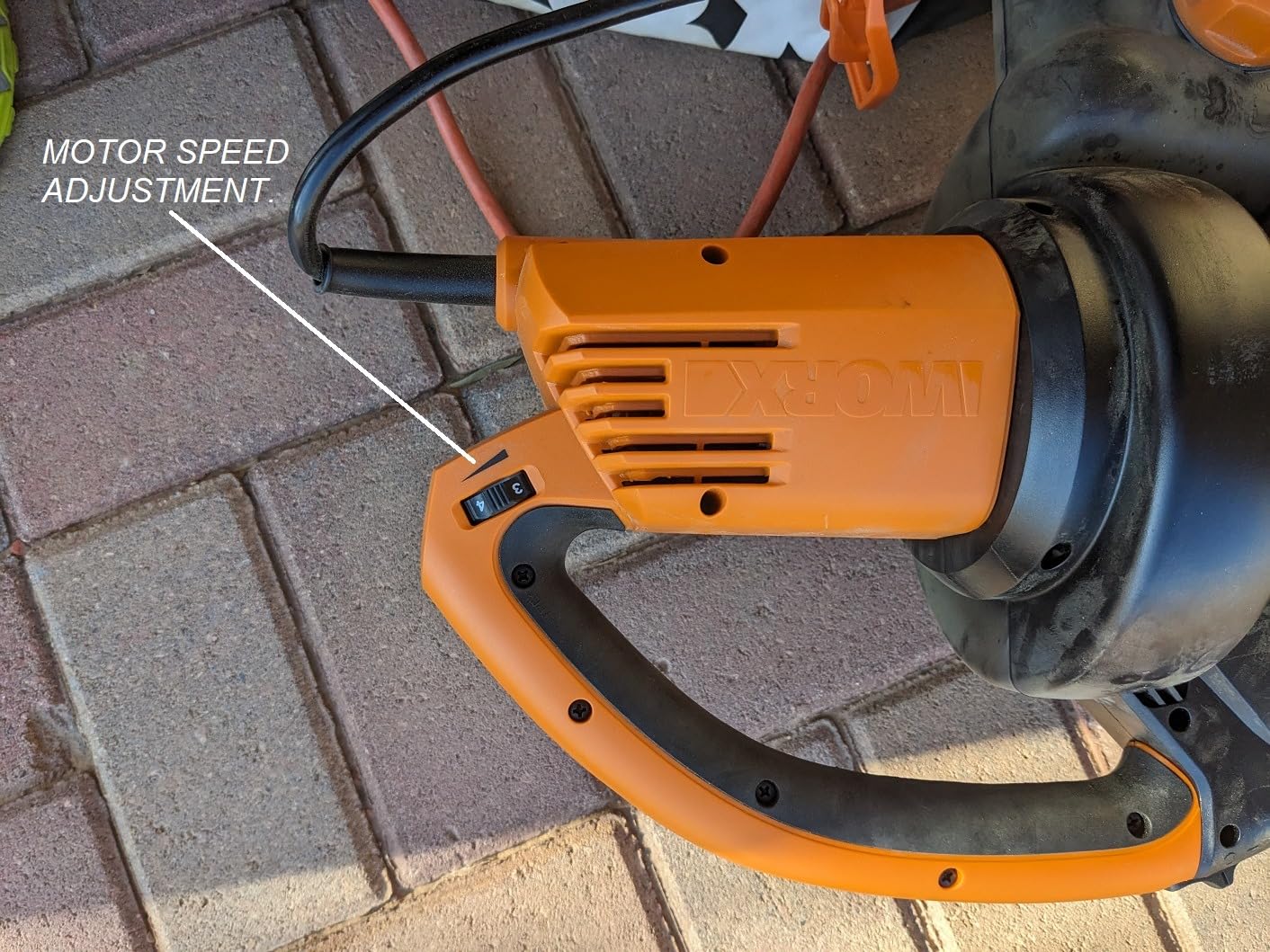 WORX Trivac 3 in 1 Electric Leaf Blower for Lawn Care, Leaf Vacuum with 350 CFM & 210 MPH, Leaf Mulcher with Metal Impeller, WG509 customer photo 2