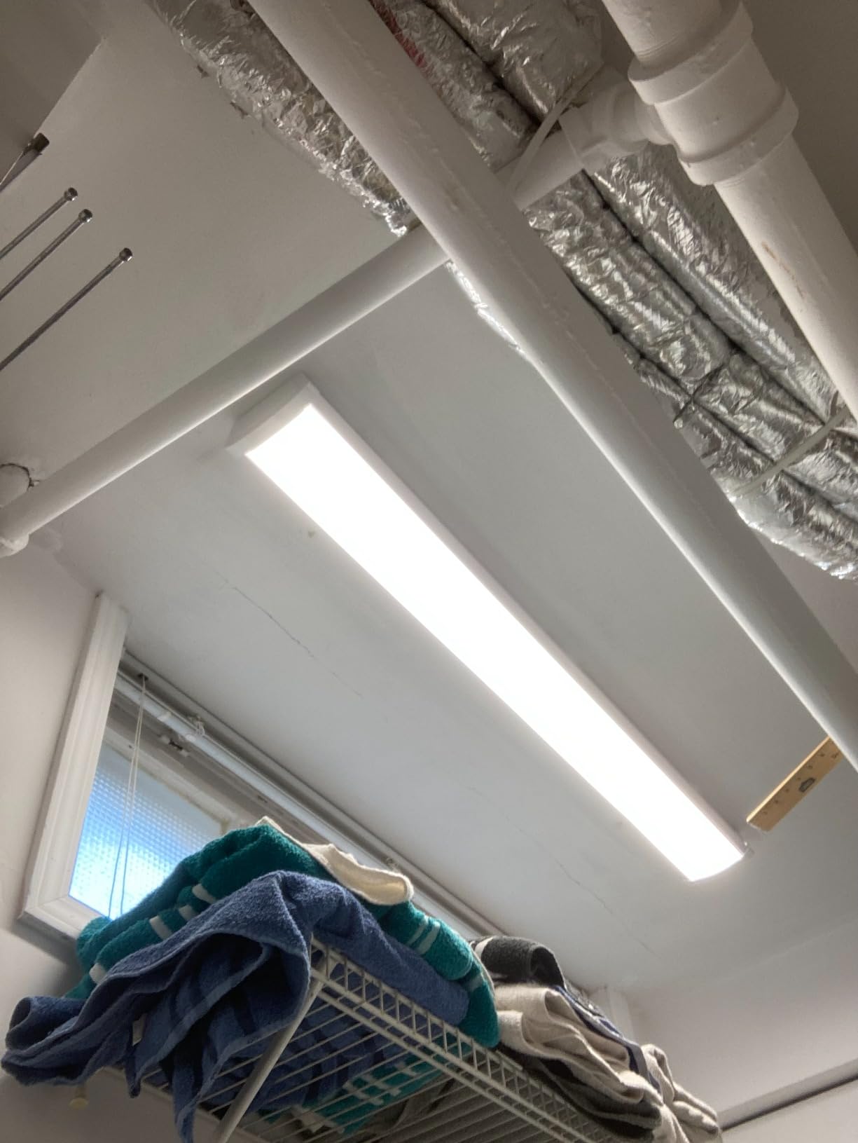 Lithonia Lighting 4 Foot LED Light Fixture, Low-Profile LED Wraparound Flush Mount Ceiling Light, 4000K Cool White, 120V, 48-Inch (FMLWL 48 840) customer photo 2