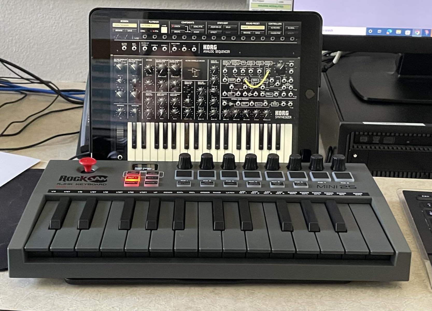 RockJam 54 Key Keyboard Piano with Power Supply, Sheet Music Stand, Piano Note Stickers & Lessons customer photo 2