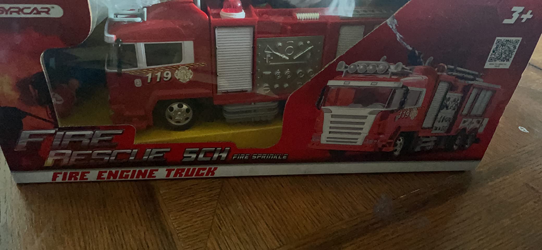 Liberty Imports RC Rescue Fire Engine Toy Truck Radio Control Electric R/C Fire Truck with Lights, Sound, Working Water Cannon Pump Shoots and Squirts Water Toys for Kids customer photo 1