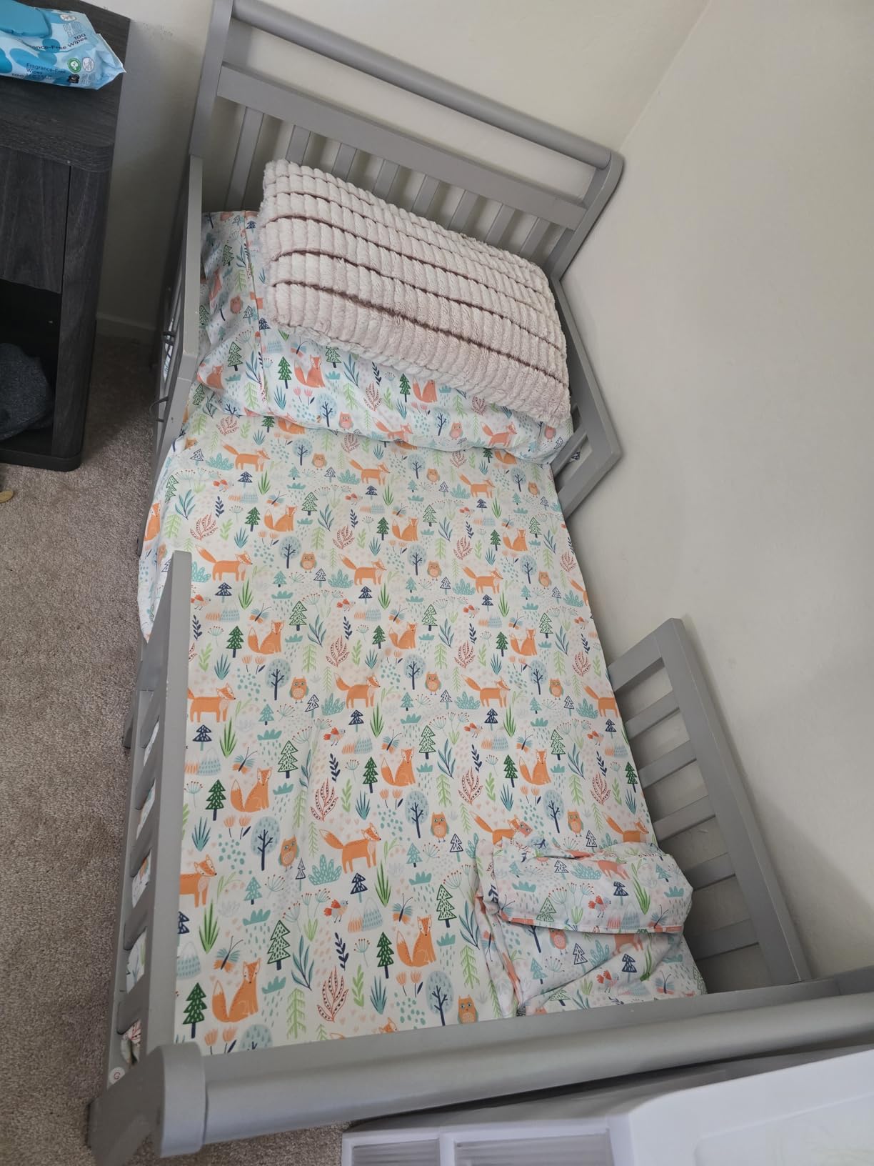 Dream On Me Emma 3-in-1 Toddler Bed with Rails, GREENGUARD Gold, White customer photo 1