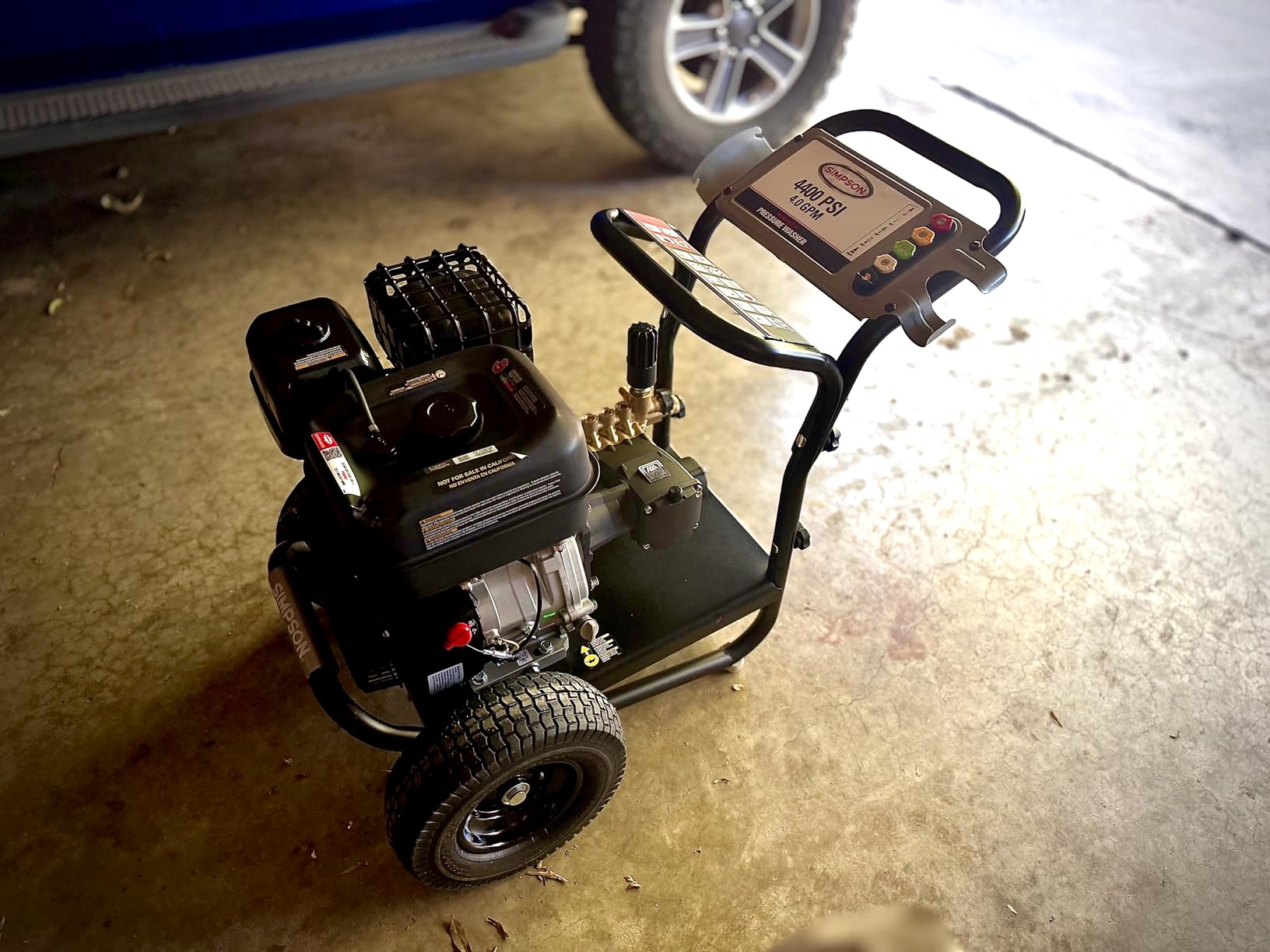 Simpson 4400 PSI Gas Pressure Washer, 4.0 GPM Commercial Power Washer, Cold Water, 50' Hose, PowerShot, 49-State Compliant (PS60843) - Black customer photo 2
