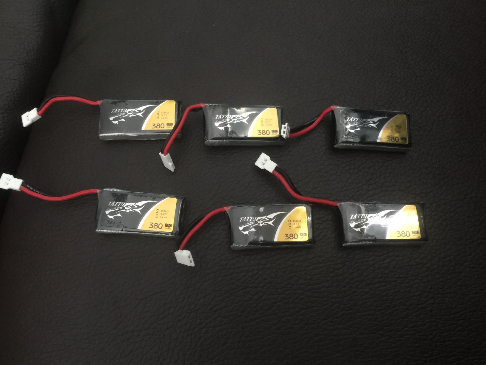 TATTU 6pcs 3.7V 380mAh 1S LiPo Battery with Molex Plug customer photo 2