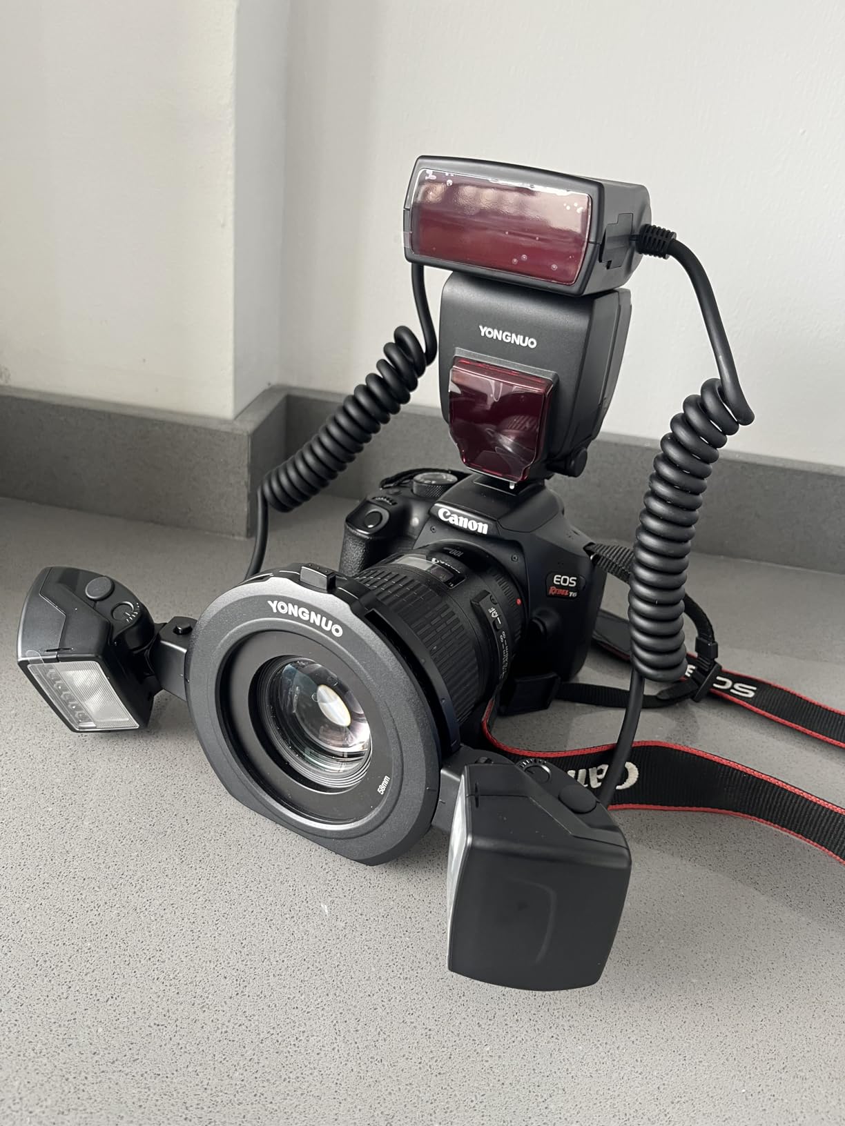 YONGNUO YN24EX TTL Macro Ring Flash LED Macro Flash Speedlite with 2pcs Flash Head and 4pcs Adapter Rings for Canon customer photo 2