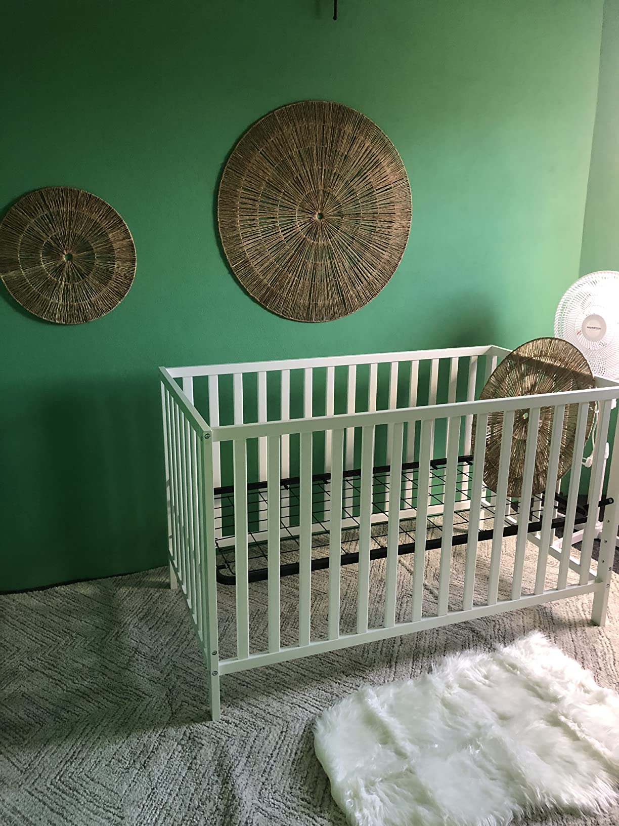 Davinci Union 4-in-1 Convertible Crib - GREENGUARD Gold Certified - Convertible Baby Crib to Toddler Bed, Daybed, Full-Size Bed - Wooden Baby Bed w/Four Adjustable Heights - Natural customer photo 2