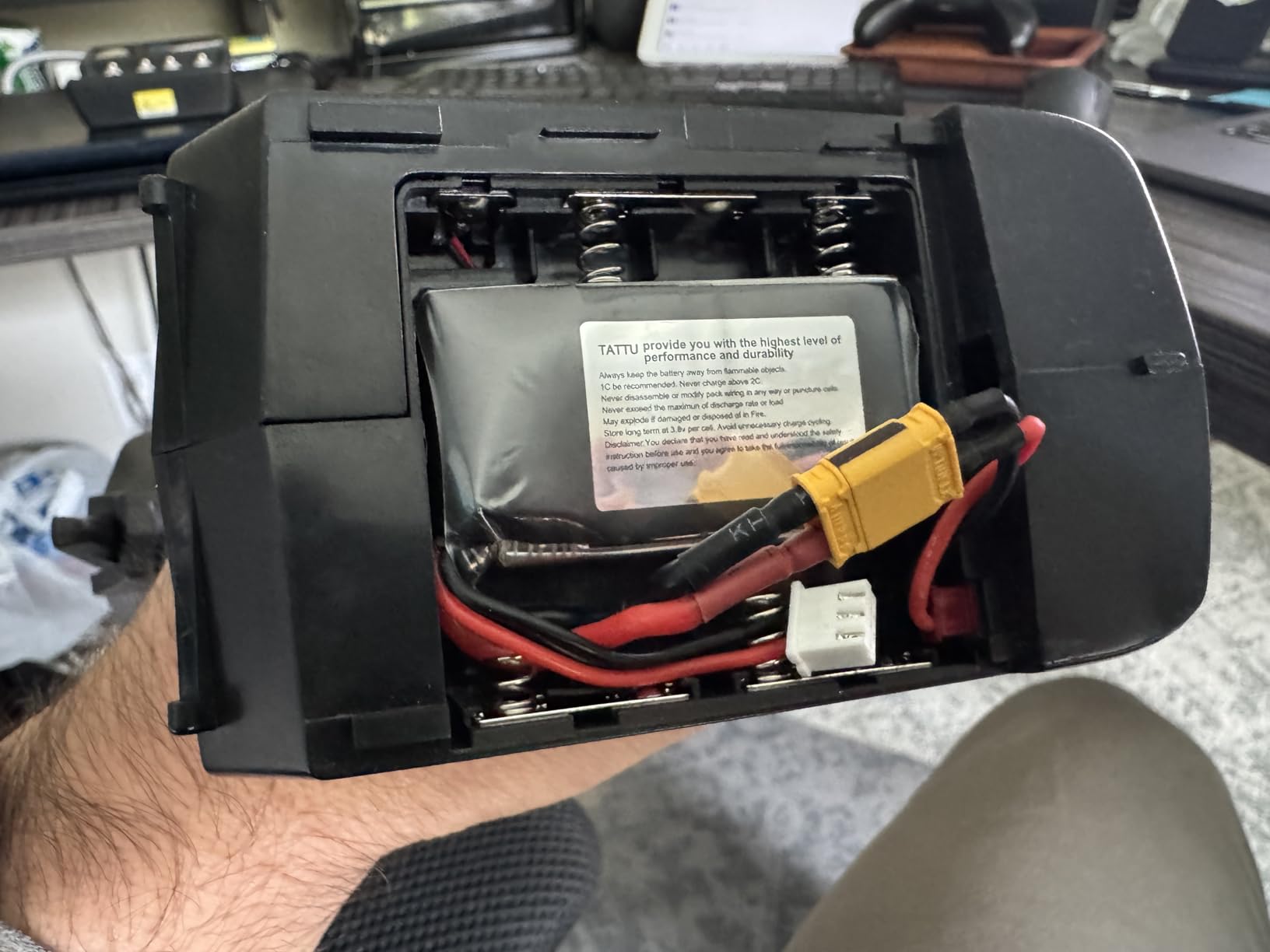 TATTU 650mAh 2S 7.4V 75C LiPo Battery Pack with XT30 Plug for 120 Size FPV Torrent 110 customer photo 1