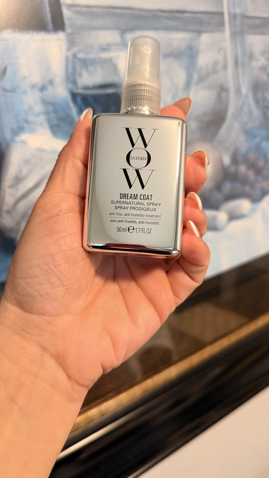 COLOR WOW Dream Coat Anti-Humidity Treatment Spray - Anti-Frizz Hair Smoothing Spray with Built-in Heat Protectant, Award-Winning Leave In Treatment for Glassy Smooth, Shiny Styles up to 3-4 Washes customer photo 1