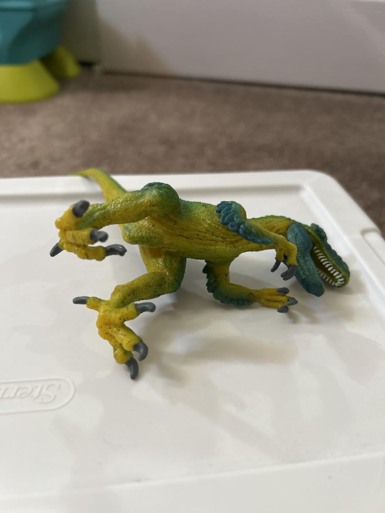 Schleich Dinosaurs - Velociraptor Figurine with Movable Jaw and Arms - Realistic Raptor Dino Toy with Feathered Body and Claws - Durable Dinosaur Action Figure for Imaginative Play - Kids 4+ | 14585 customer photo 1