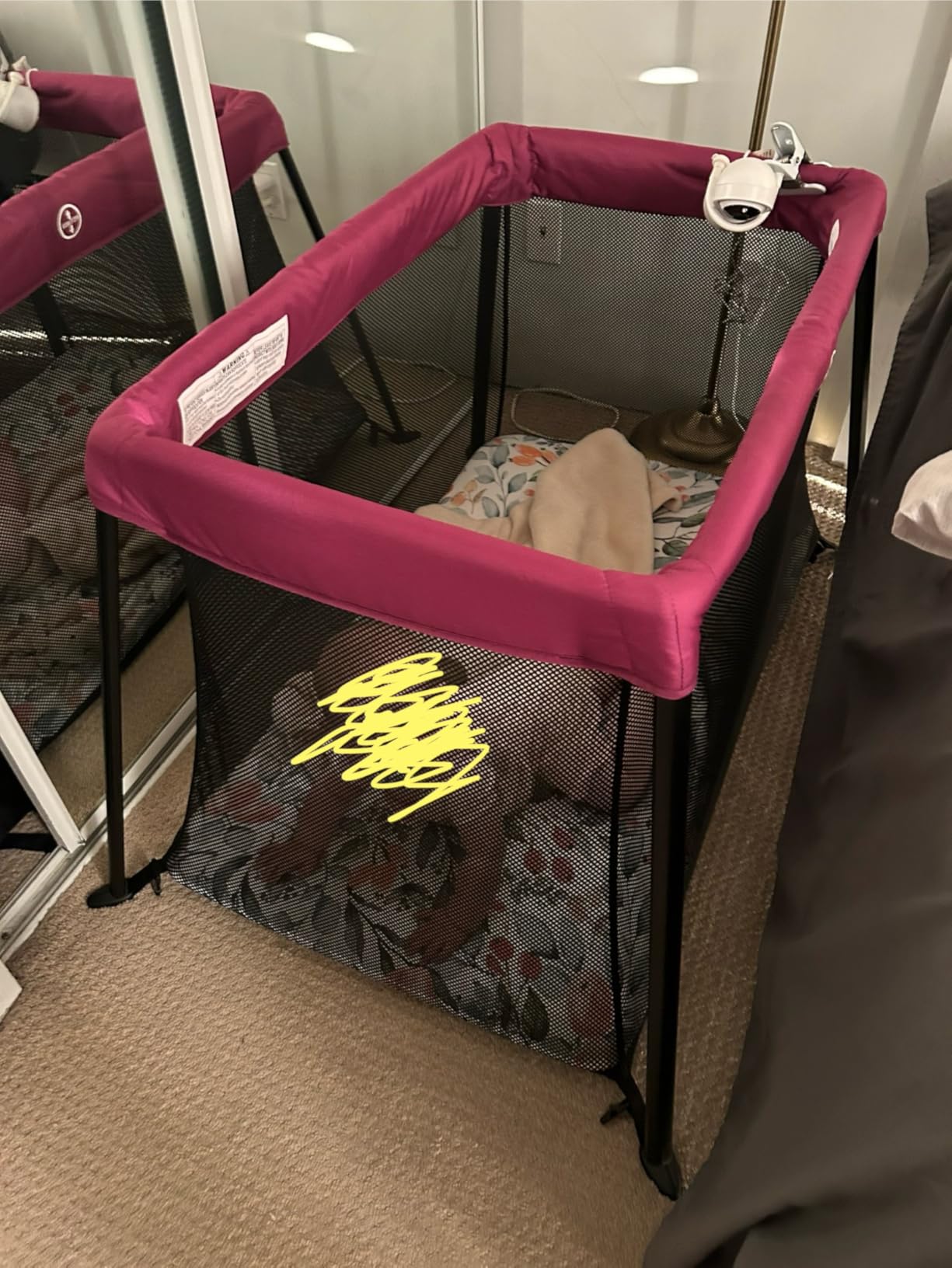 Dream On Me Travel Light Playard, Award Winning Lightweight Portable, Breathable Mesh Sides with Soft Comfortable Mattress, Easy Compact Fold Design with Travel Carry Bag, Purple customer photo 2