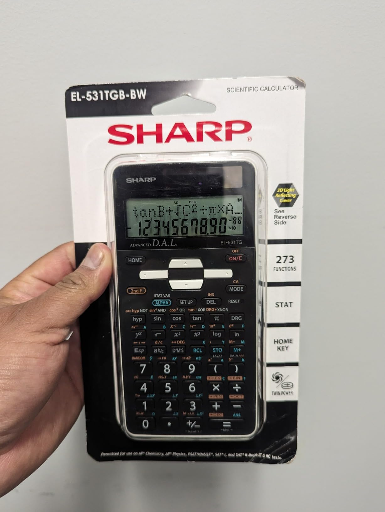 Sharp EL-531TGBDW 12-Digit Scientific/Engineering Calculator with Protective Hard Cover customer photo 1