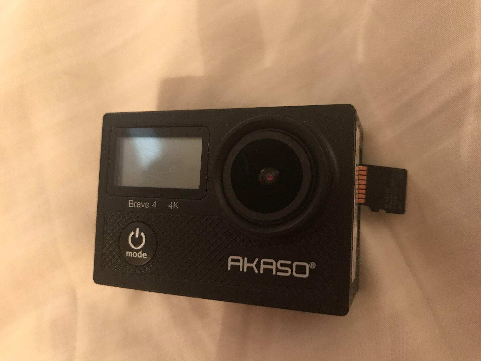 AKASO Brave 4 Action Camera 4K 30fps Ultra Hd Video 20MP Photo, EIS, WiFi, 2X Batteries, Waterproof Underwater Camera, Camcorder Bundle for Snorkel, Travel, Motorcycle, Bicycle, Helmet Accessories Kit customer photo 2