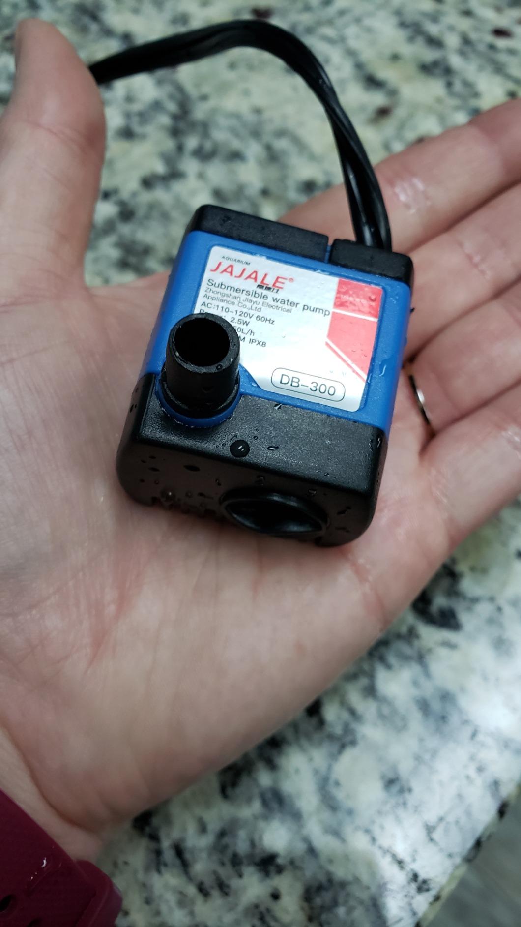 66 GPH Submersible Water Pump - Adjustable Quiet Aquariums, Fountains, Hydroponics, and Pond Pump, 1.9 ft Lift, 2.5W customer photo 1