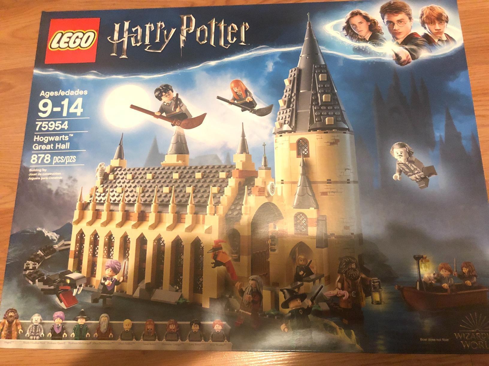 LEGO Harry Potter Hogwarts Great Hall 75954 Building Kit and Magic Castle Toy, Fantasy Creatures, Hermione Granger, Draco Malfoy and Hagrid (878 Pieces) customer photo 1