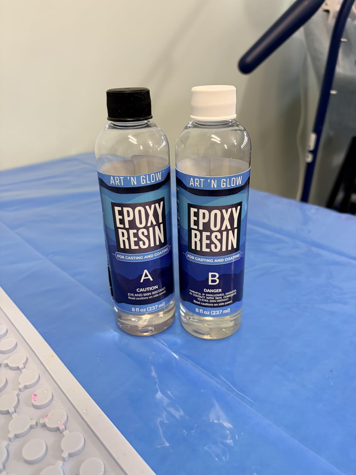 Epoxy Resin for Crystal Clear Casting & Coating - 16 oz Kit - Bubble Free, Non-Yellowing, Two Part, Self-Leveling Art Resin - for Tumblers, Jewelry, Molds, Table Top, & Crafts - USA Small Business customer photo 1